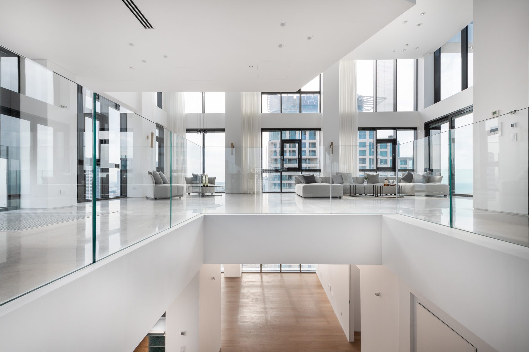 Glass Staircase & Mezzanine Railings detail 1